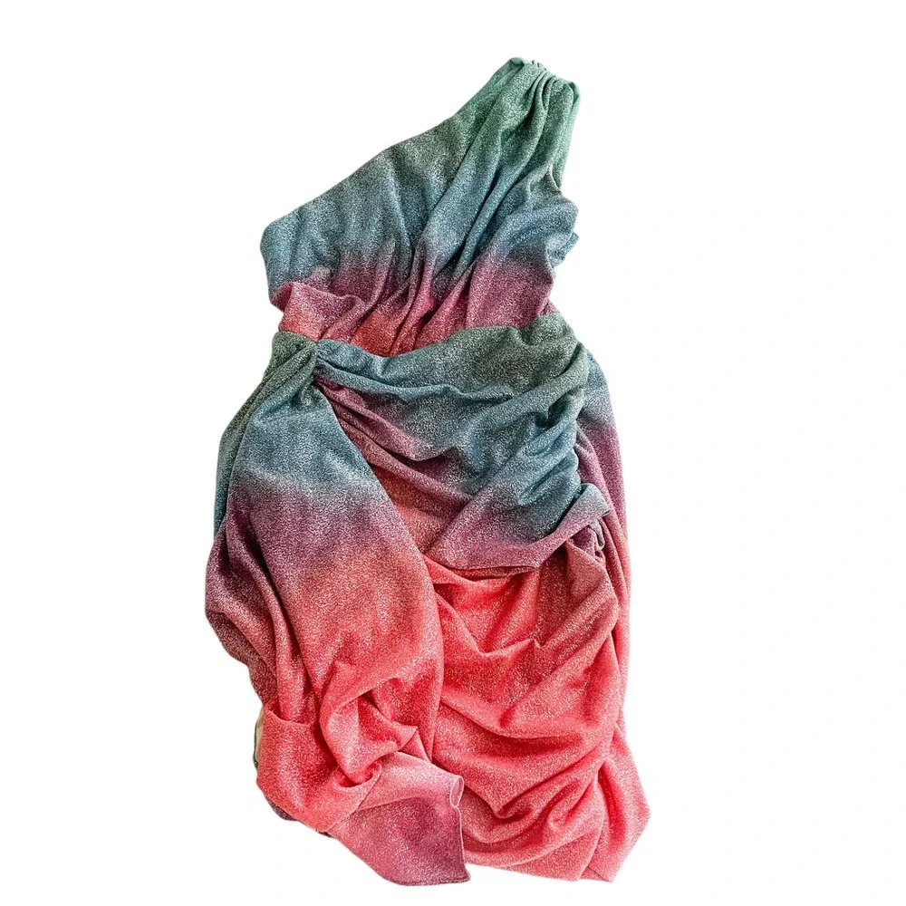 PatBO Multicolor One-Shoulder Mini Dress - Picture 6 of 9